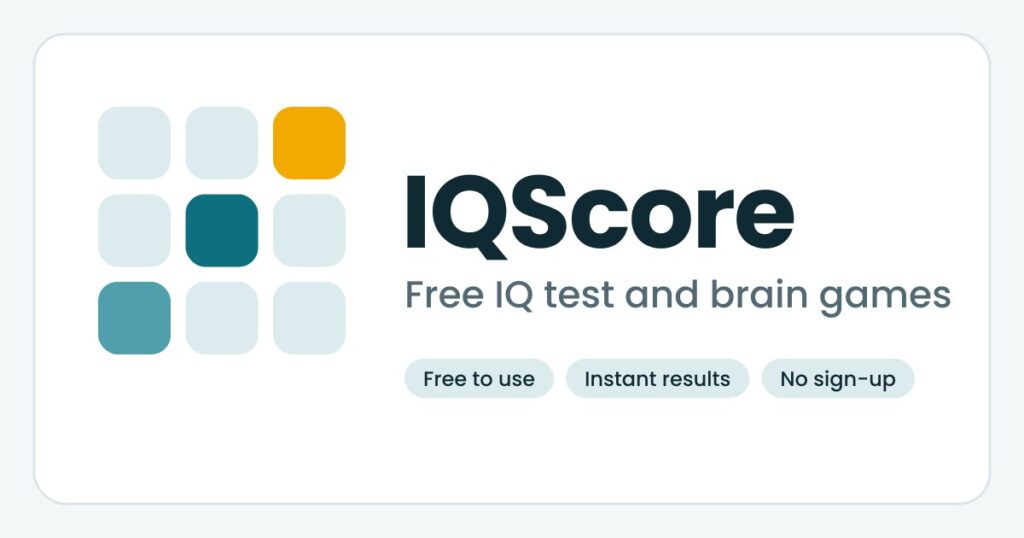 Free IQ Test with Free Instant Results